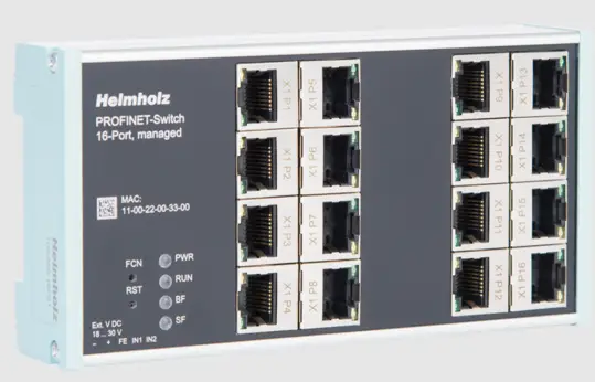 Helmholz -700-856-12F41 -FLEXtra- PROFINET-Switch -FO -16 -Port -10-100-1000 -MBps- PRODUCT