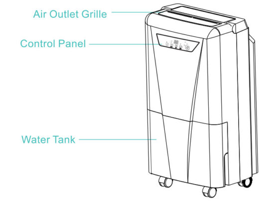 KESNOS PD160A Dehumidifier for Home and Basement - figure 3