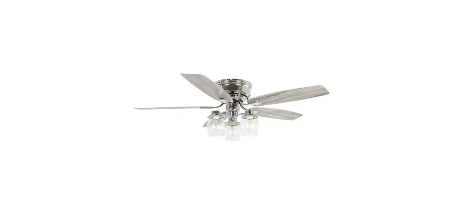Parrot Uncle F6291110v 52-inch Chrome Indoor Flush Mount Ceiling Fan Instruction Manual Parrot Uncle F6291110v 52-inch Chrome Indoor Flush Mount Ceiling Fan Instruction Manual
