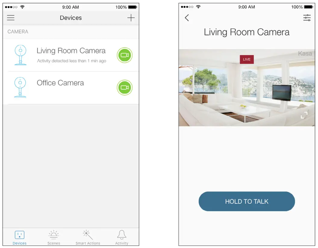 tp-link Kasa Cam Indoor- View the Live Video