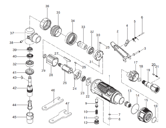 EUROBOOR ADG.2A Air Die Grinder FIG 14
