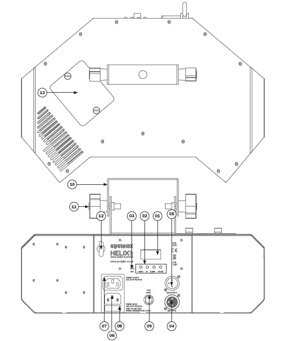 Gear4music-EqUnoX-Helix-XP-150W-Gobo-Flower-2