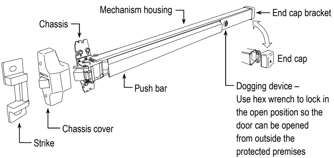 ENFORCER SD 962AR 36A Rim Type Exit Device - Overview