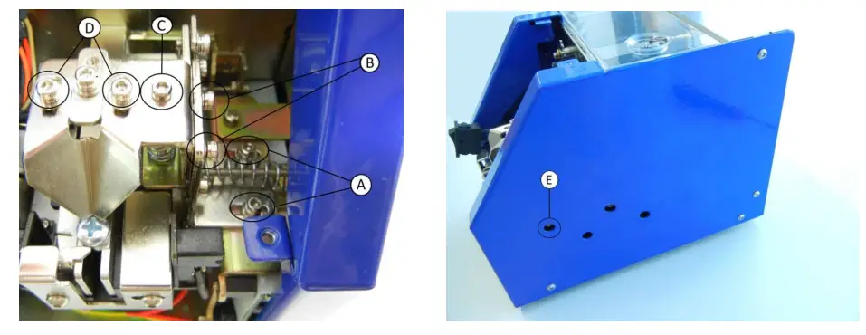 KOLVER NFK N14 Automatic Screw Feeder - Bit guide & track cover 2
