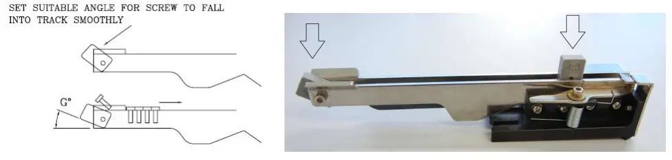 KOLVER NFK N14 Automatic Screw Feeder - Bit guide & track cover 9