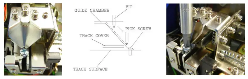 KOLVER NFK N14 Automatic Screw Feeder - Bit guide & track cover