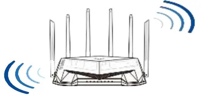 ASUS TUF AX5400 TUF Gaming AX5400 Dual Band WiFi 6 Router - detachable antenna