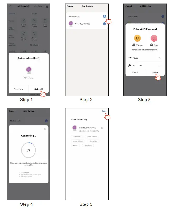CL LIGHTING FWWDA3-15 WiFi Spherical Atmosphere Lamp - Figure 5