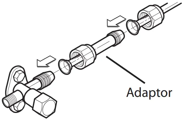 Connect indoor and outdoor pipes 
