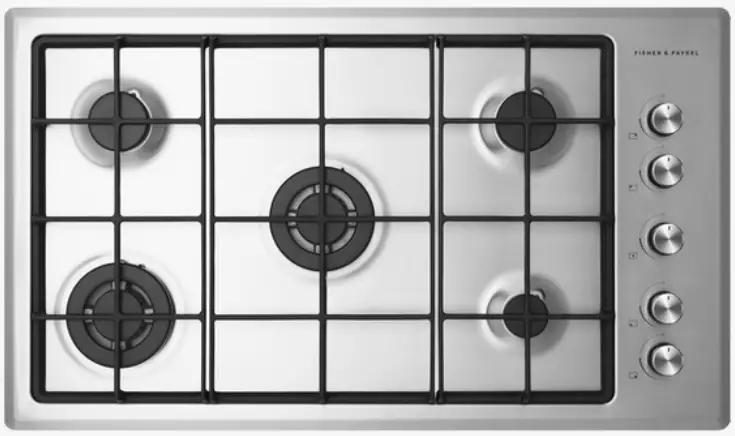 FISHER PAYKEL CG905CNGX2 90cm Gas on Steel Cooktop