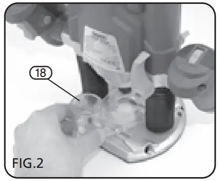 DRAPER PT1202VSF 1200W 230V Variable Speed Router - fig 1