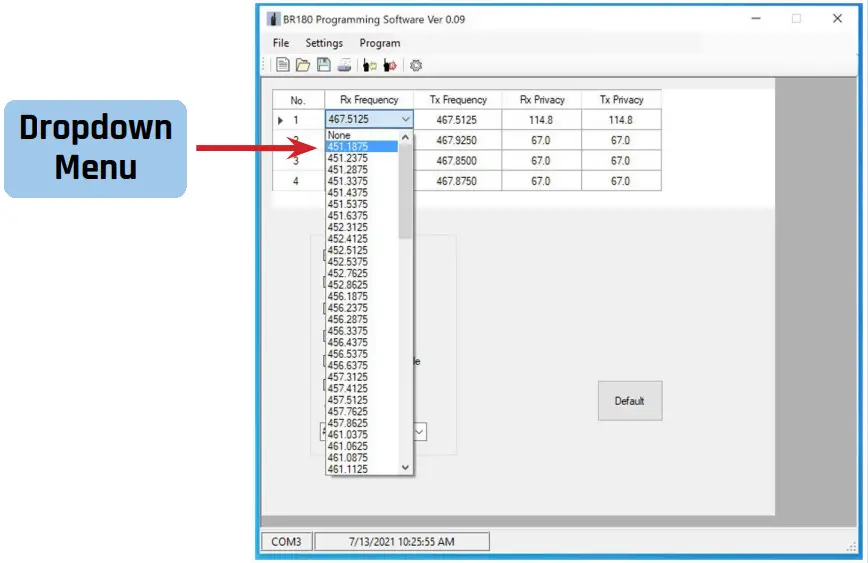 MIDLAND BR 180 Business Radio - fig 12