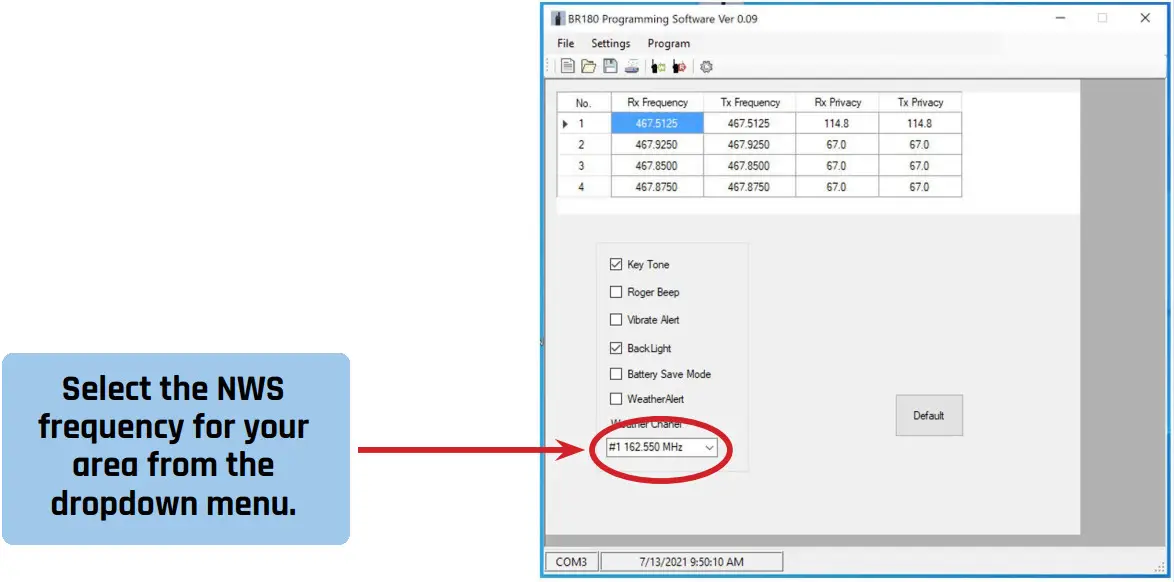 MIDLAND BR 180 Business Radio - fig 14