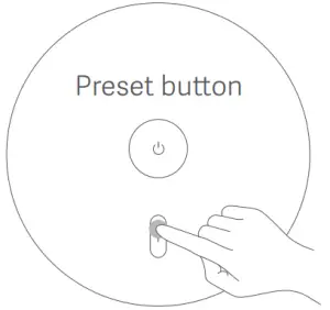 Press to switch between color presets