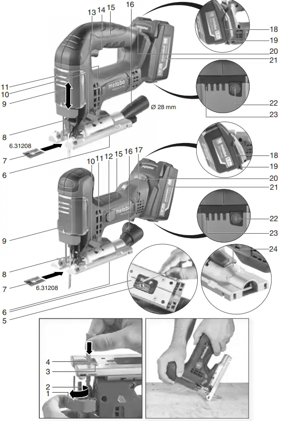 metabo STA 18 LTX 100 Lithium-Ion Cordless Jigsaw-fig2