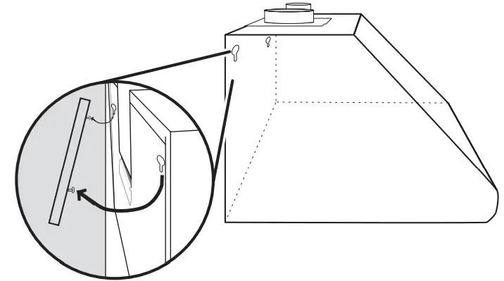 KitchenAid LI3ZAB W11374532B 30 36 and 48 Inch Canopy Range Hood - Back view 10