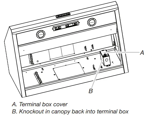 KitchenAid LI3ZAB W11374532B 30 36 and 48 Inch Canopy Range Hood - Back view 24
