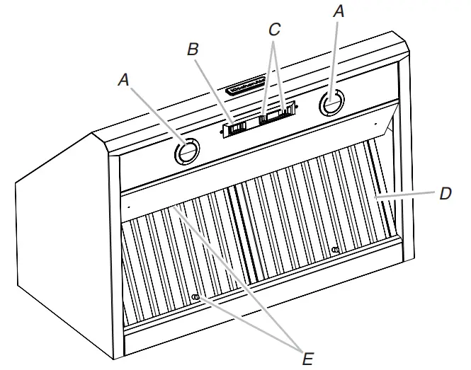 KitchenAid LI3ZAB W11374532B 30 36 and 48 Inch Canopy Range Hood - White wires 1