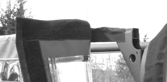 FALCON RIDGE Kawasaki Mule Pro MX Soft Rear Panel - Fig 1