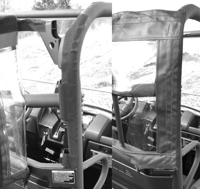 FALCON RIDGE Kawasaki Mule Pro MX Soft Rear Panel - Fig 2