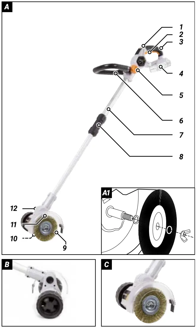 BATAVIA BT-WBT002 MaxxPack 18V Cordless Weed Sweeper - Fig1