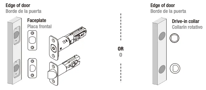 Attach the correct faceplate