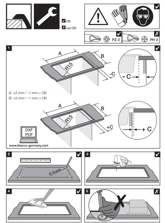 BLANCO Metra 45 S sink Silgranit - fig 2