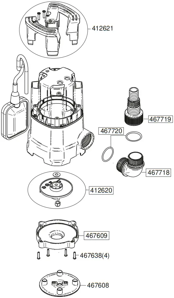 AL KO SUB 6500 250W Electric Submersible Water Pump - Figure 3