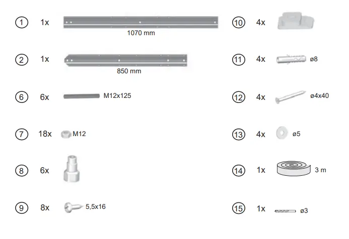 RAVAK 196x139 LoveStory II Bathtub - fig 1