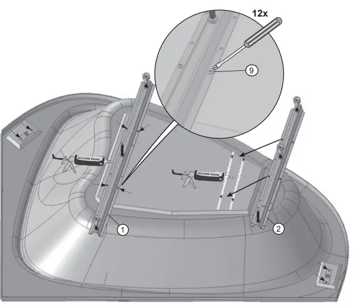 RAVAK 196x139 LoveStory II Bathtub - fig 21