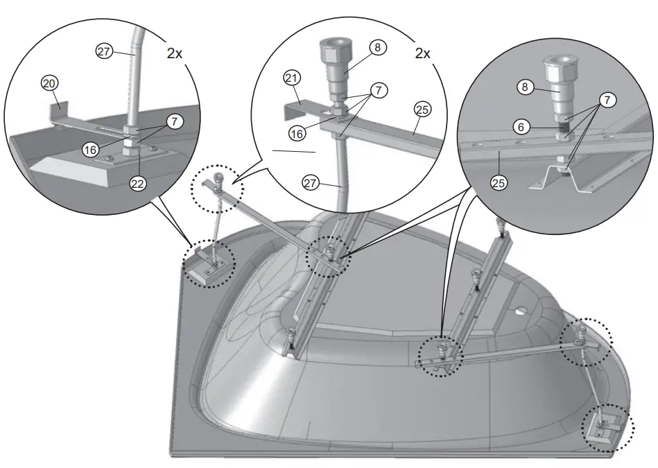 RAVAK 196x139 LoveStory II Bathtub - fig 22