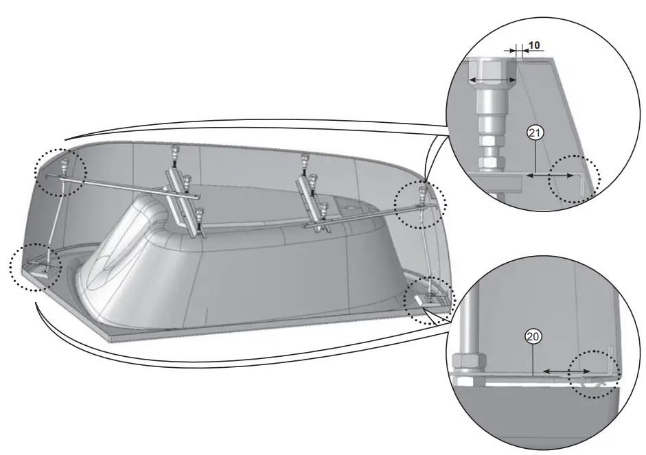 RAVAK 196x139 LoveStory II Bathtub - fig 23