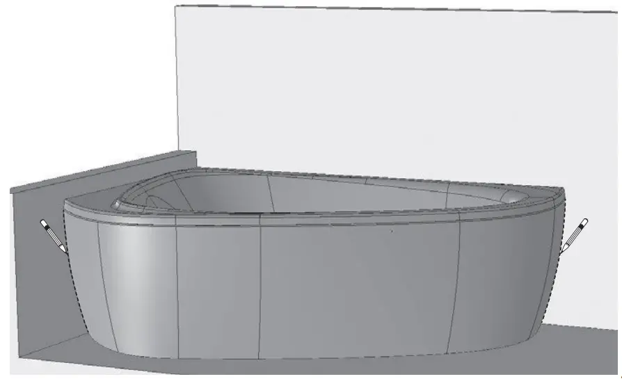 RAVAK 196x139 LoveStory II Bathtub - fig 29