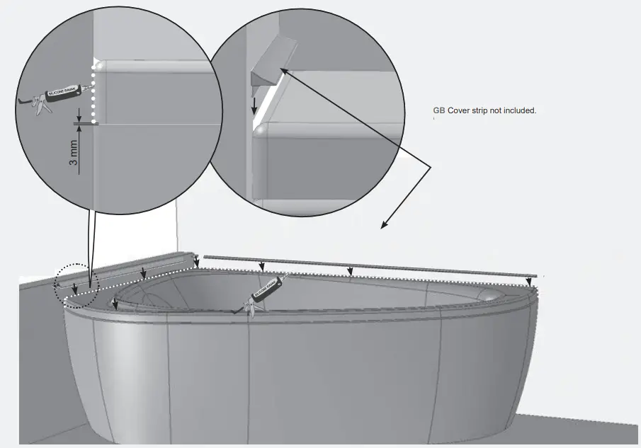 RAVAK 196x139 LoveStory II Bathtub - fig 35