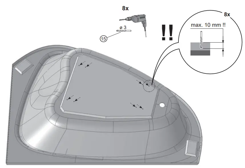 RAVAK 196x139 LoveStory II Bathtub - fig 4