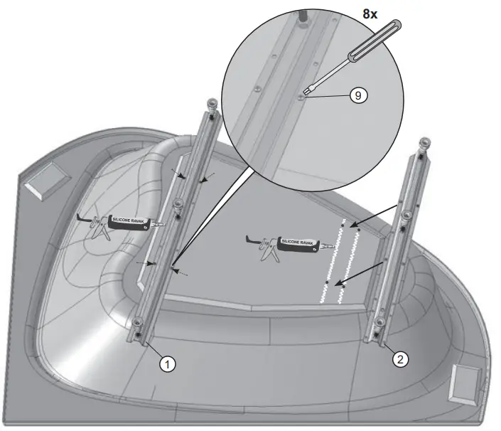 RAVAK 196x139 LoveStory II Bathtub - fig 6