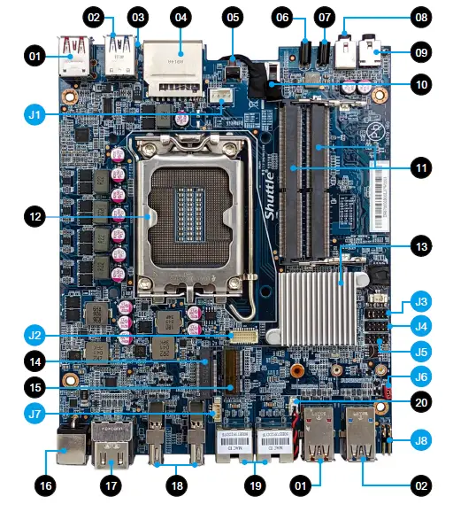 Shuttle-DH670-Drives-Four-Displays-