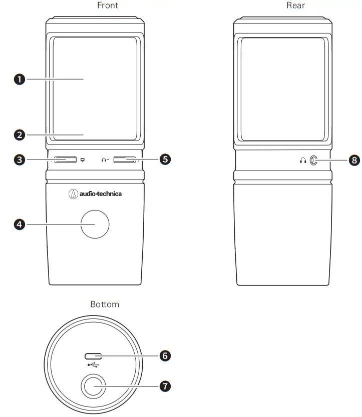 audio technica X AT2020USB Cardioid Condenser USB Microphone - fig 2