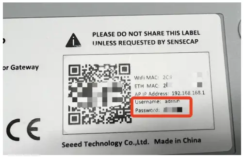 Device label