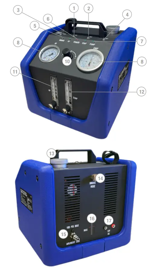 MasterCool-Dual-EVAP-High-Pressure-Diagnostic-Smoke-Machine-FIG 2