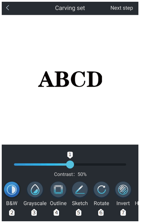 Genmitsu Jinsoku LC 40 Desktop Laser Engraver - Interface