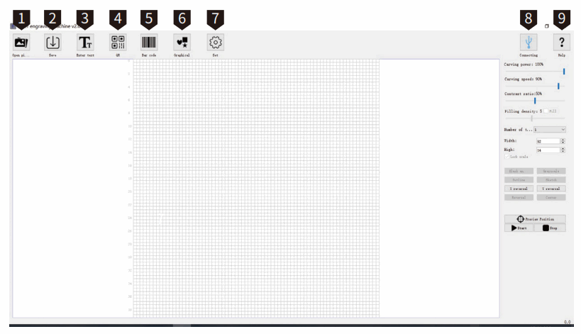 Genmitsu Jinsoku LC 40 Desktop Laser Engraver - User Interface