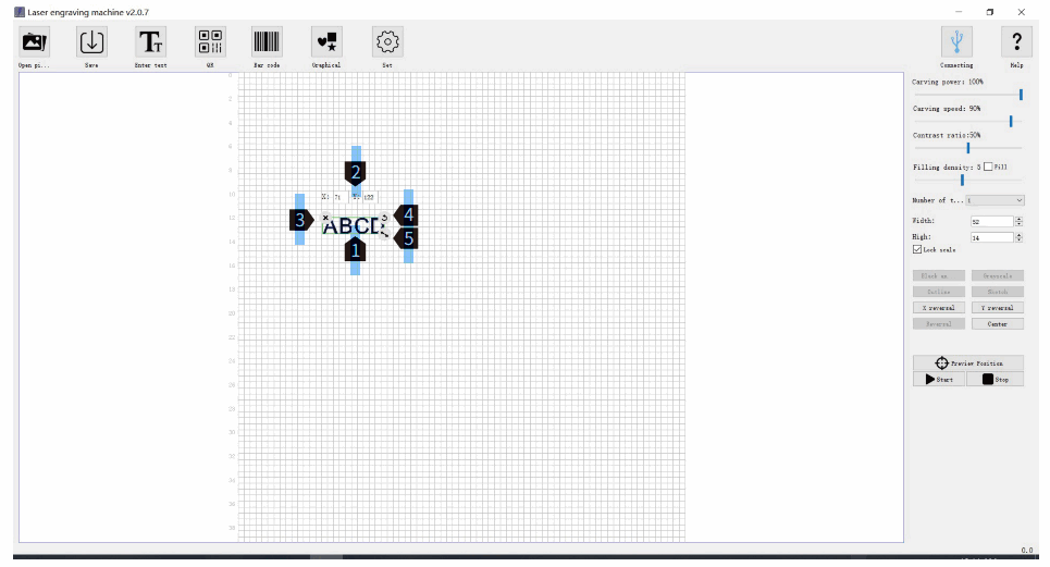 Genmitsu Jinsoku LC 40 Desktop Laser Engraver - User Interface1