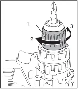 GPH02 - Installing or removing driver bit drill bit
