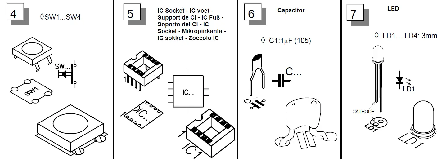 WHADDA WSG112 LED Construction Kit 4