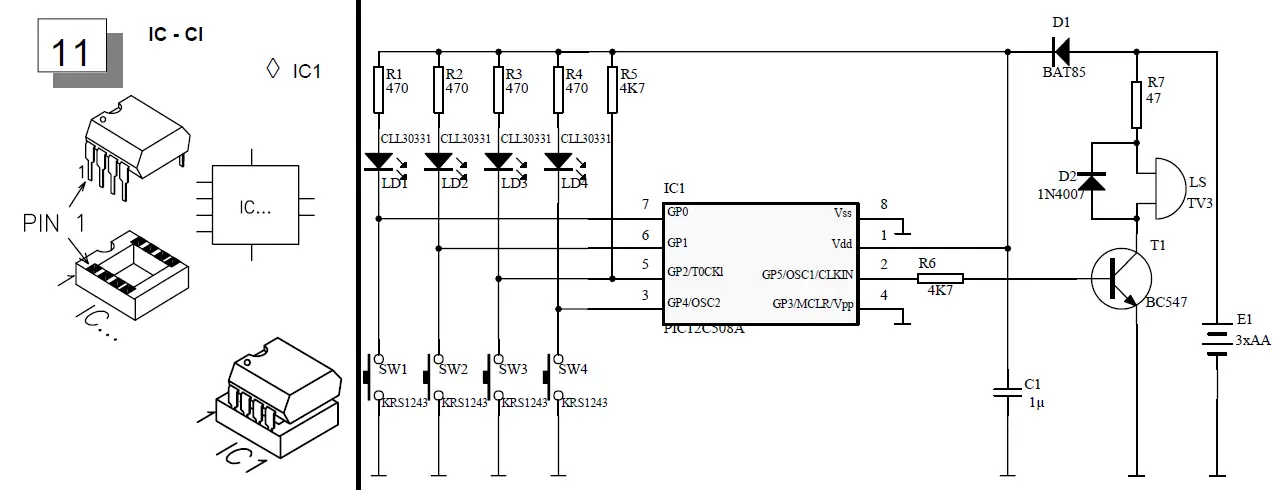 WHADDA WSG112 LED Construction Kit 6