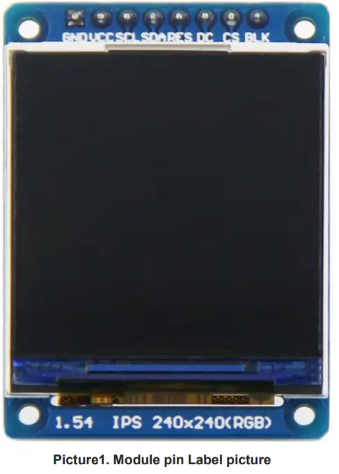 Surenoo SSP0154A-240240 Series SPI TFT LCD Module FIG 2