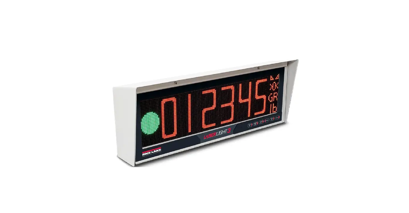 Rice Lake Laserlight3 Large-display Weight Indicator User Guide