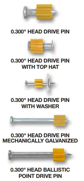 DeWALT 50012-PWR 0.300 Inch Diameter Head Drive Pins - Fig