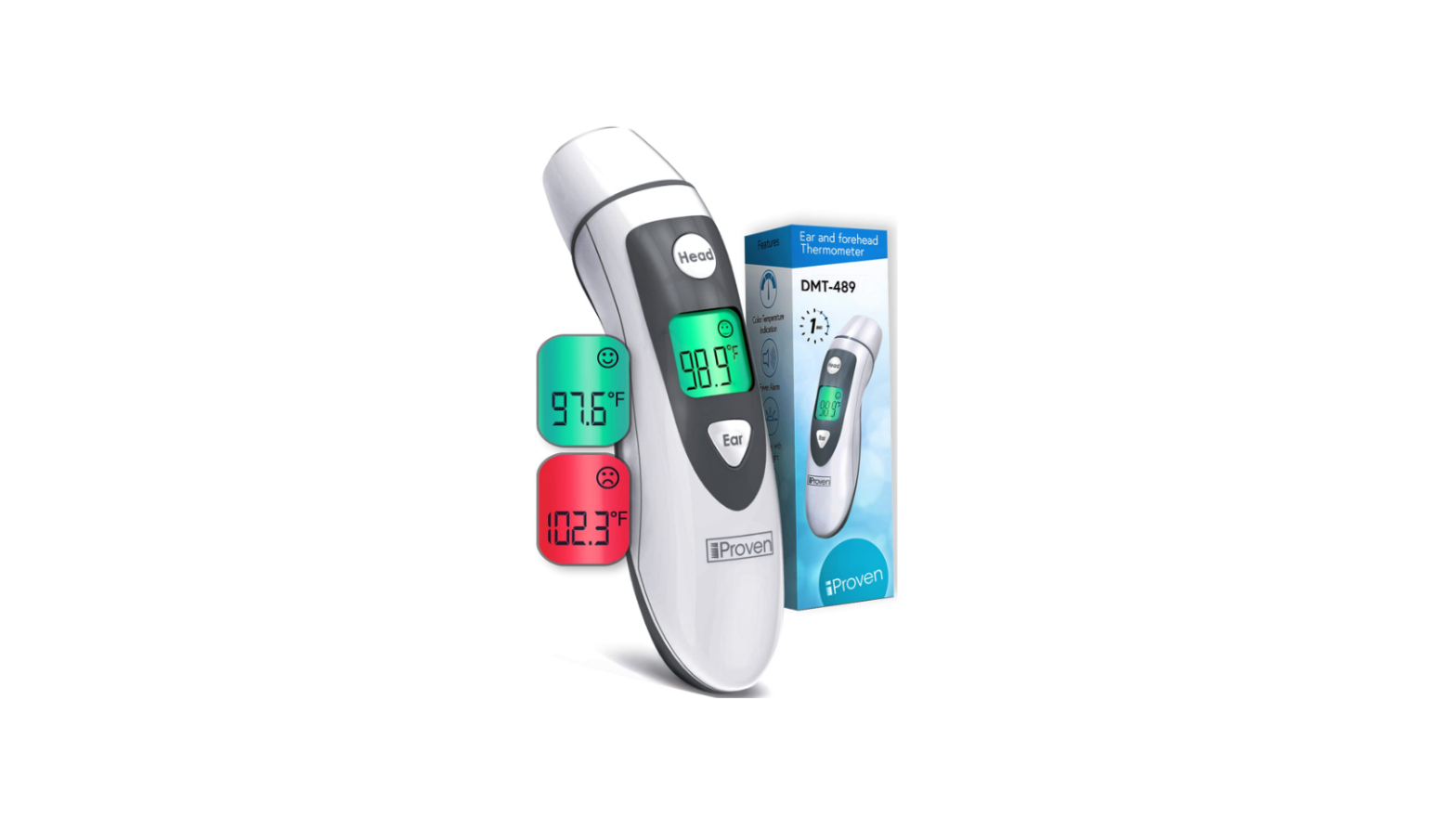 Iproven Dmt-489 Ear And Forehead Thermometer Instructions Manual